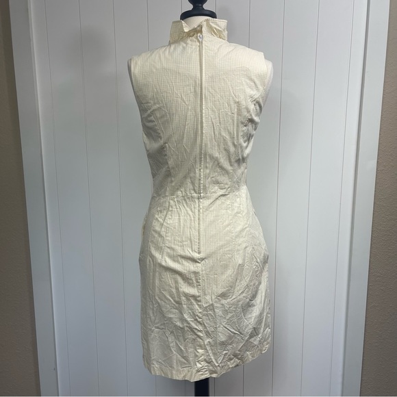 YELLOW Gingham Sleeveless Cotton Dress Size 12 - Picture 9 of 12